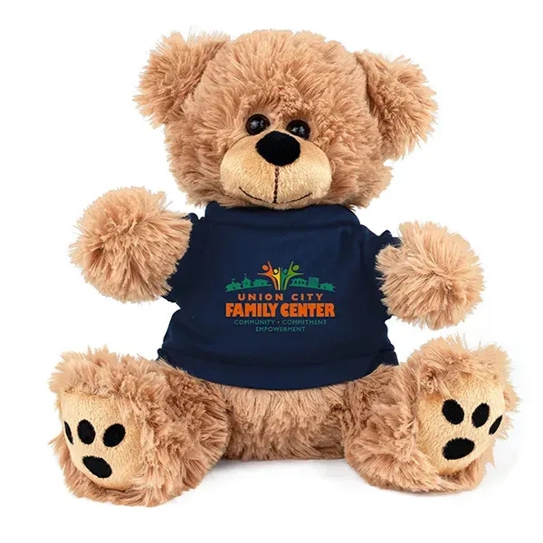 8" plush teddy bear with custom color t-shirt.... from ASI 62660 Innovation Line