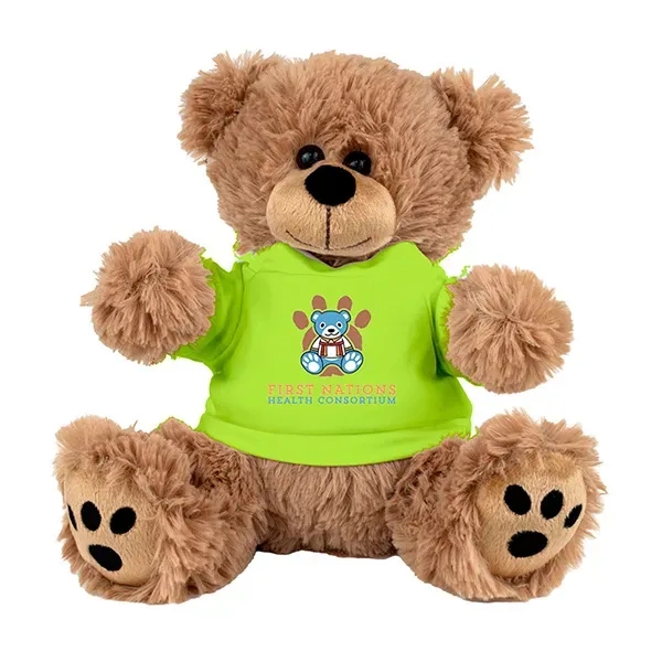 8" plush teddy bear with custom color t-shirt.... from ASI 62660 Innovation Line