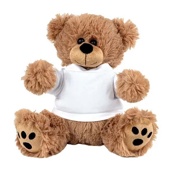 8" plush teddy bear with custom color t-shirt.... from ASI 62660 Innovation Line