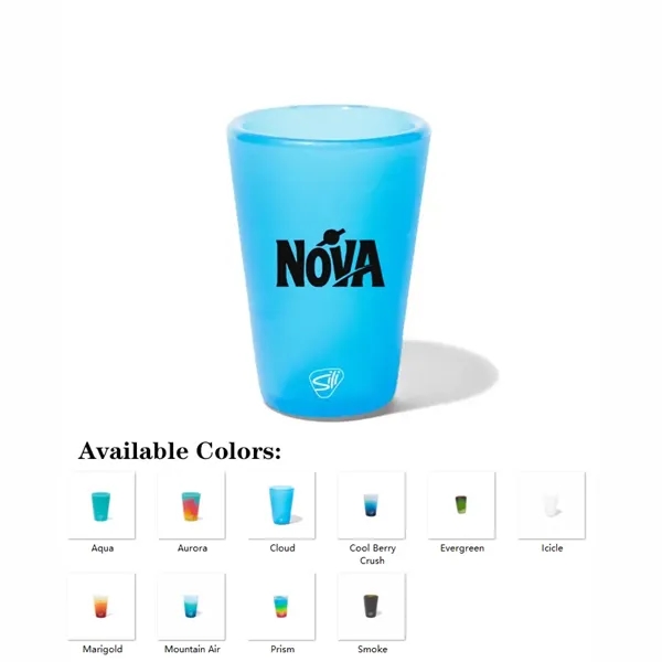 Durable silicone 1.5 oz shot glass in vibrant colors, ready for... from ASI 72657 Active Life Promo / Apres Ski Active Life