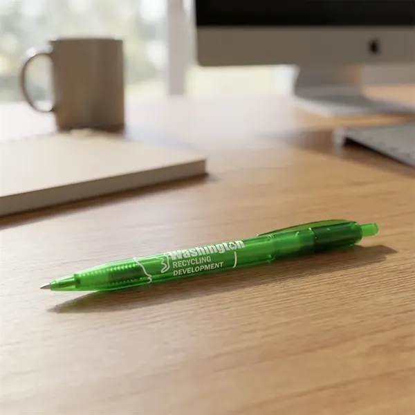 The RePen® Translucent Clicker rPET Pen is an eco-friendly writing solution... from ASI 84592 St Regis Group