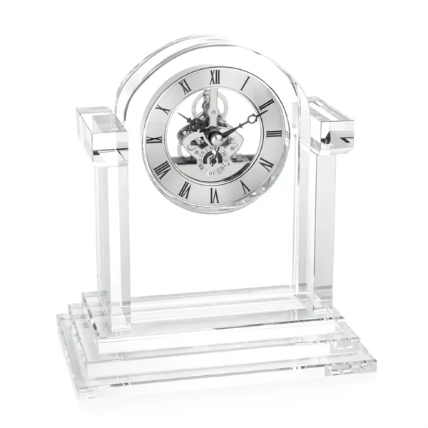 The Velia Clock is an exquisite optic crystal timepiece featuring a... from ASI 84592 St Regis Group / St Regis
