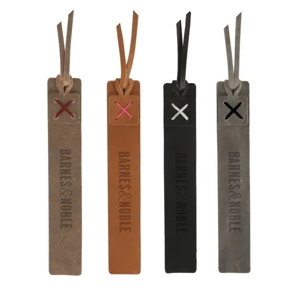 USA-made leather bookmark with tassels, available in several colors with 11... from ASI 88060 Snugz/USA Inc / SnugZ USA®