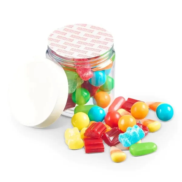 This 4 oz candy salad jar features a full-color digital imprint... from ASI 55583 GMG Pen