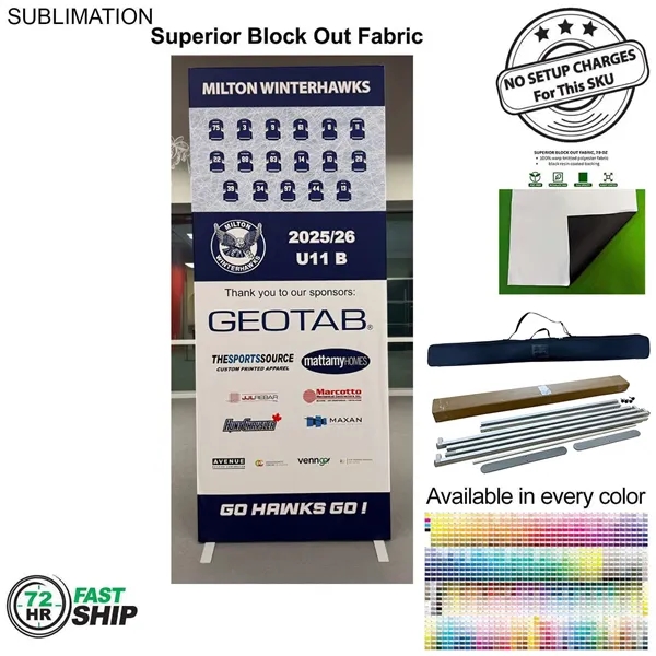 72Hr Fast Ship - Frontlit SEG Fabric Banner Stand and bag,... from ASI 53509 FIEL-Fairdeal Import & Export