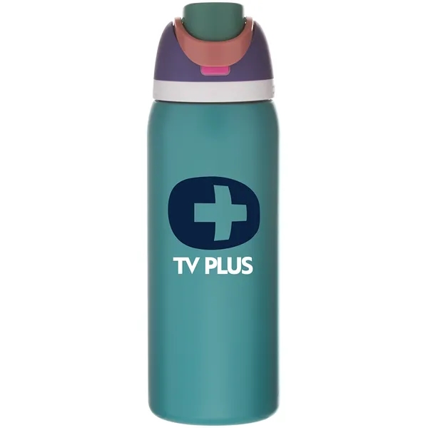 32 oz double wall 18/8 stainless steel thermal bottle with copper... from ASI 51197 ETS Express, LLC