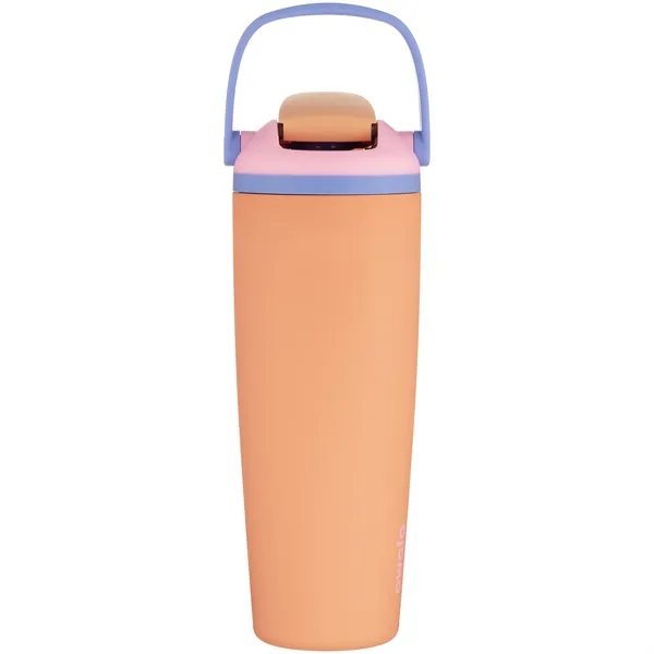 30 oz insulated stainless steel bottle with FreeSip straw lid, push-button... from ASI 51197 ETS Express, LLC