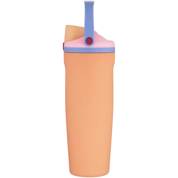30 oz insulated stainless steel bottle with FreeSip straw lid, push-button... from ASI 51197 ETS Express, LLC
