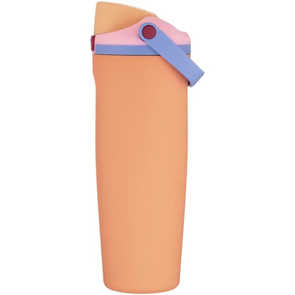 30 oz insulated stainless steel bottle with FreeSip straw lid, push-button... from ASI 51197 ETS Express, LLC