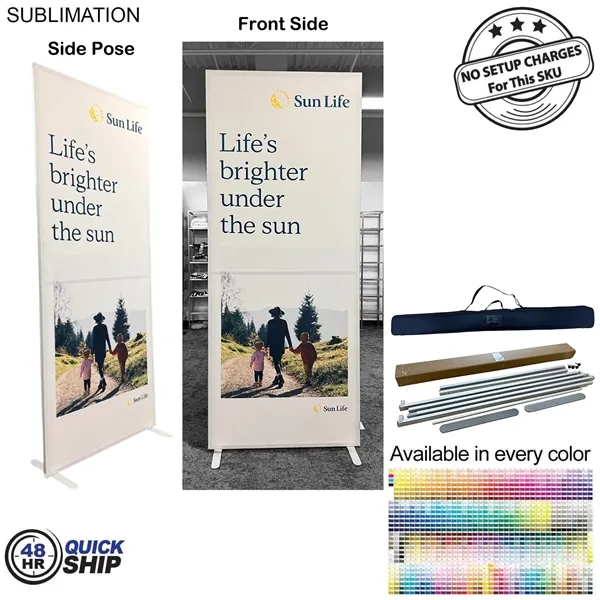 48Hr Quick Ship - Frontlit SEG Fabric Banner Stand and bag,... from ASI 53509 FIEL-Fairdeal Import & Export