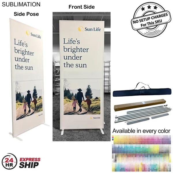 24Hr Express Ship - Frontlit SEG Fabric Banner Stand and bag,... from ASI 53509 FIEL-Fairdeal Import & Export