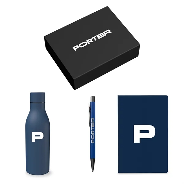 Gift Set includesP920 - SMALL JOURNAL GIFT BOX BOTTLE FITST3208 -... from ASI 88660 Spector & Co.