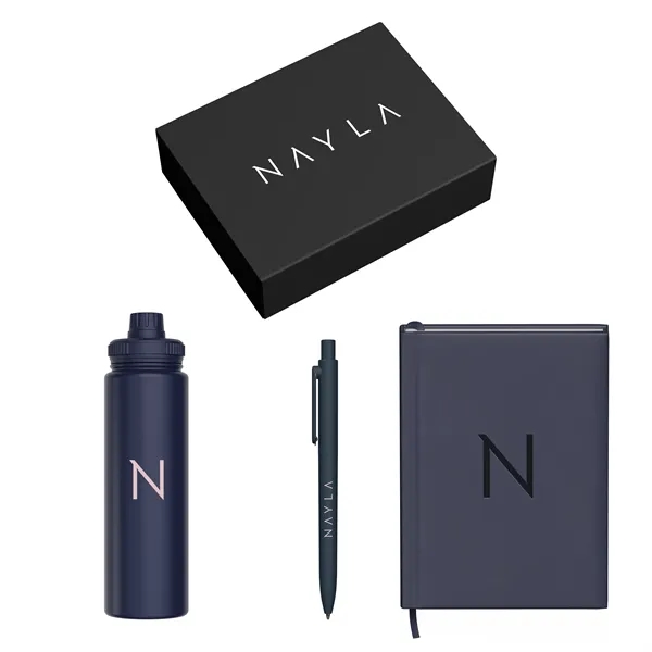 Gift Set includesP926 - LARGE JOURNAL GIFT BOX BOTTLE FITST4864 -... from ASI 88660 Spector & Co.