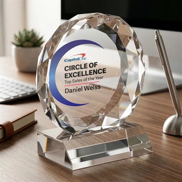 The Victory VividPrint™ Award is a striking optical crystal piece featuring... from ASI 84592 St Regis Group / St Regis