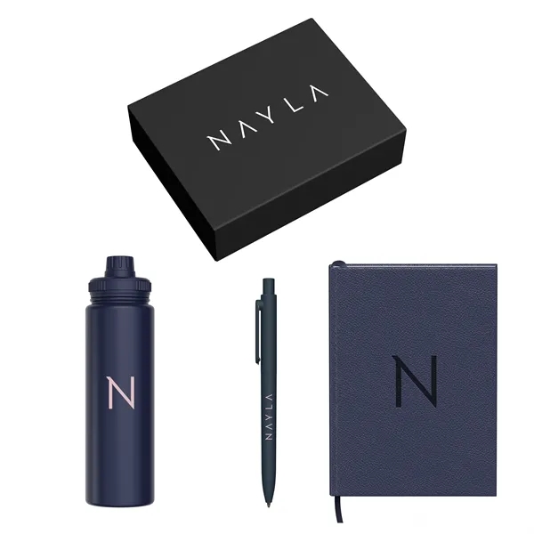 Gift Set includesP923 - MEDIUM JOURNAL GIFT BOX BOTTLE FITST4866 -... from ASI 88660 Spector & Co.