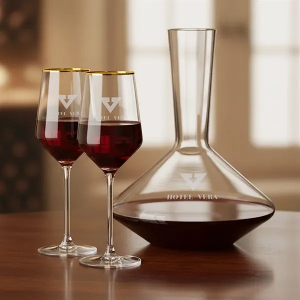 The modern design of the lead-free crystalline Tucson Stemmed Wine Set... from ASI 84592 St Regis Group