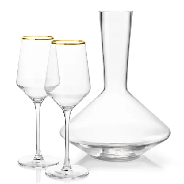 The modern design of the lead-free crystalline Tucson Stemmed Wine Set... from ASI 84592 St Regis Group