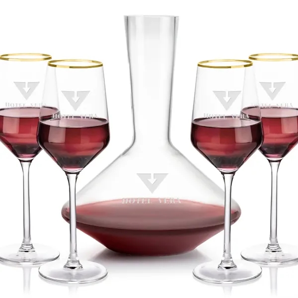 The modern design of the lead-free crystalline Tucson Stemmed Wine Set... from ASI 84592 St Regis Group