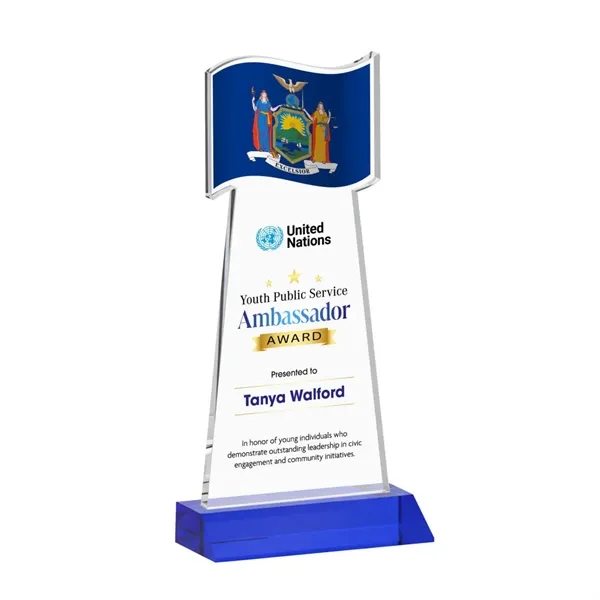 Flag VividPrint™ Award - Blue... from ASI 84592 St Regis Group / St Regis