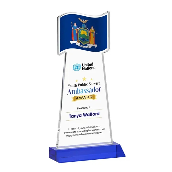 Flag VividPrint™ Award - Blue... from ASI 84592 St Regis Group / St Regis