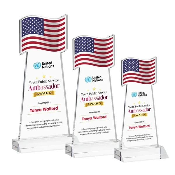 Flag VividPrint™ Award - Clear... from ASI 84592 St Regis Group / St Regis