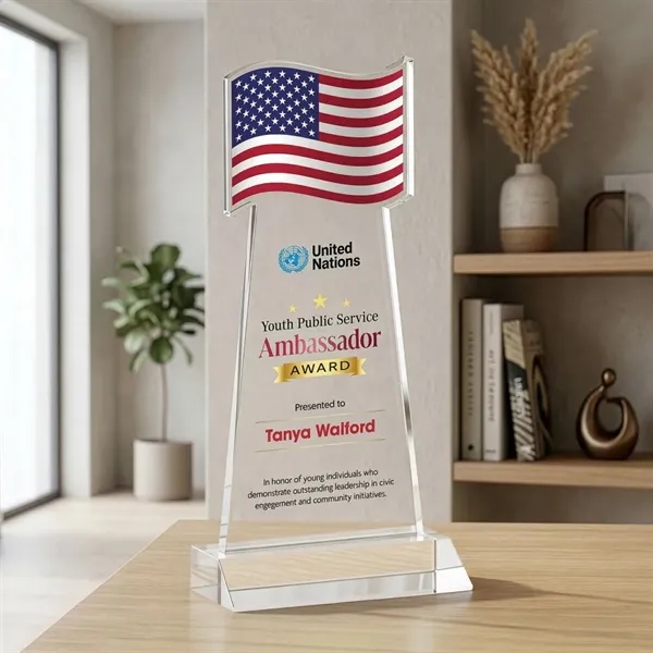 Flag VividPrint™ Award - Clear... from ASI 84592 St Regis Group / St Regis