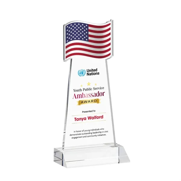 Flag VividPrint™ Award - Clear... from ASI 84592 St Regis Group / St Regis