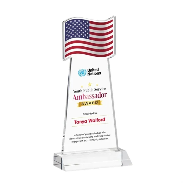 Flag VividPrint™ Award - Clear... from ASI 84592 St Regis Group / St Regis