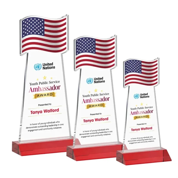 Flag VividPrint™ Award - Red... from ASI 84592 St Regis Group / St Regis