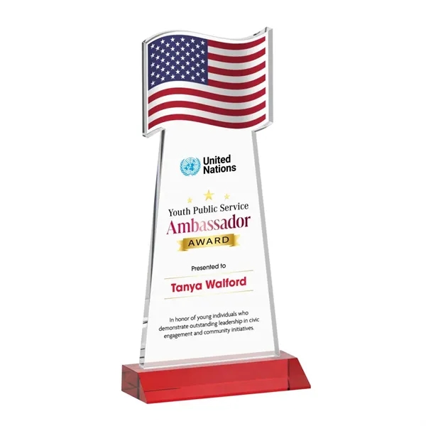 Flag VividPrint™ Award - Red... from ASI 84592 St Regis Group / St Regis
