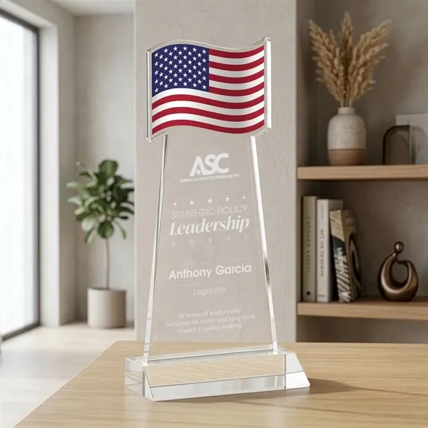 The Flag Award features a striking flag-shaped cutout at the top,... from ASI 84592 St Regis Group / St Regis