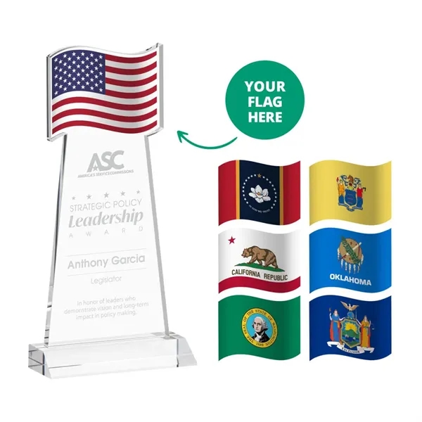 The Flag Award features a striking flag-shaped cutout at the top,... from ASI 84592 St Regis Group / St Regis