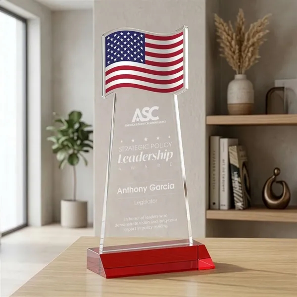 The Flag Award features a striking flag-shaped cutout at the top,... from ASI 84592 St Regis Group / St Regis