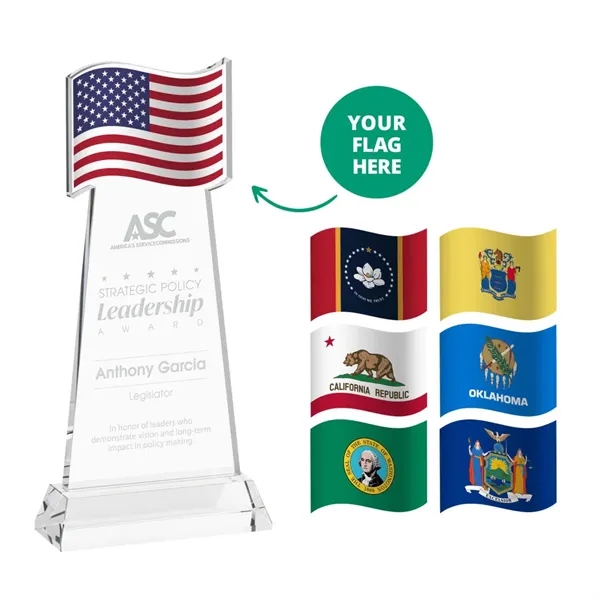The Flag Award features a striking flag-shaped cutout at the top,... from ASI 84592 St Regis Group / St Regis