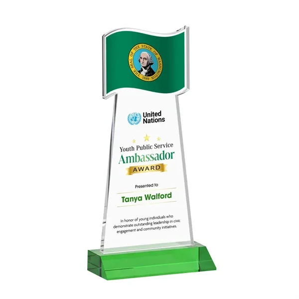 Flag VividPrint™ Award - Green... from ASI 84592 St Regis Group / St Regis