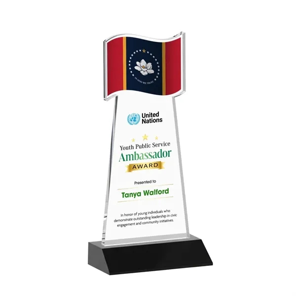 Flag VividPrint™ Award - Black... from ASI 84592 St Regis Group / St Regis