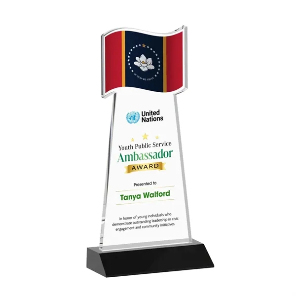 Flag VividPrint™ Award - Black... from ASI 84592 St Regis Group / St Regis