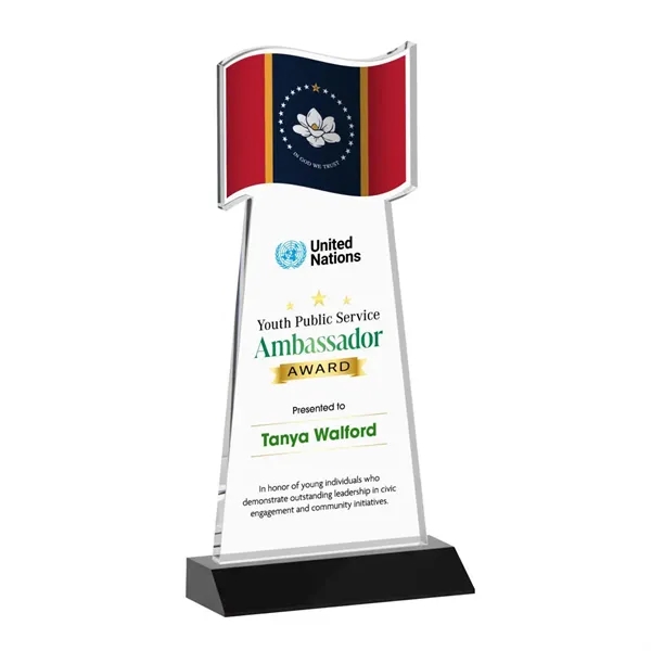 Flag VividPrint™ Award - Black... from ASI 84592 St Regis Group / St Regis