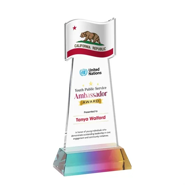 Flag VividPrint™ Award on Hartford Base - Prismatic... from ASI 84592 St Regis Group / St Regis