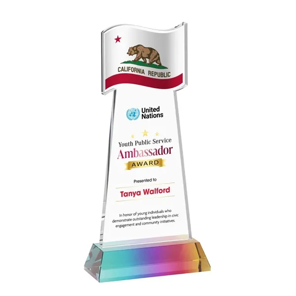 Flag VividPrint™ Award on Hartford Base - Prismatic... from ASI 84592 St Regis Group / St Regis
