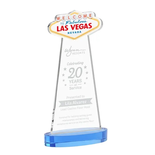 The Las Vegas Award is crafted from premium starfire crystal, featuring... from ASI 84592 St Regis Group / St Regis
