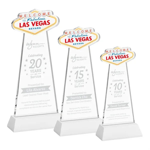 The Las Vegas Award is crafted from premium starfire crystal, featuring... from ASI 84592 St Regis Group / St Regis
