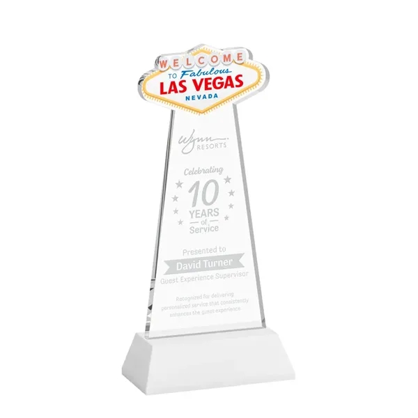 The Las Vegas Award is crafted from premium starfire crystal, featuring... from ASI 84592 St Regis Group / St Regis