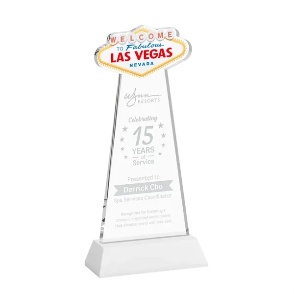 The Las Vegas Award is crafted from premium starfire crystal, featuring... from ASI 84592 St Regis Group / St Regis