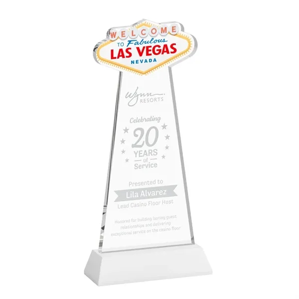 The Las Vegas Award is crafted from premium starfire crystal, featuring... from ASI 84592 St Regis Group / St Regis