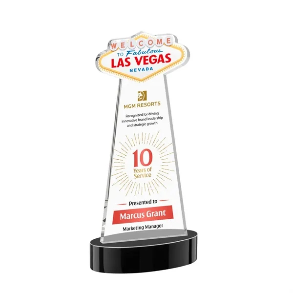The Las Vegas Award is crafted from premium starfire crystal, featuring... from ASI 84592 St Regis Group / St Regis