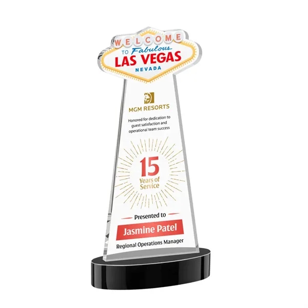 The Las Vegas Award is crafted from premium starfire crystal, featuring... from ASI 84592 St Regis Group / St Regis