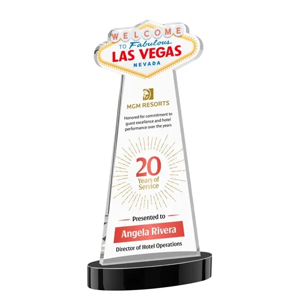 The Las Vegas Award is crafted from premium starfire crystal, featuring... from ASI 84592 St Regis Group / St Regis