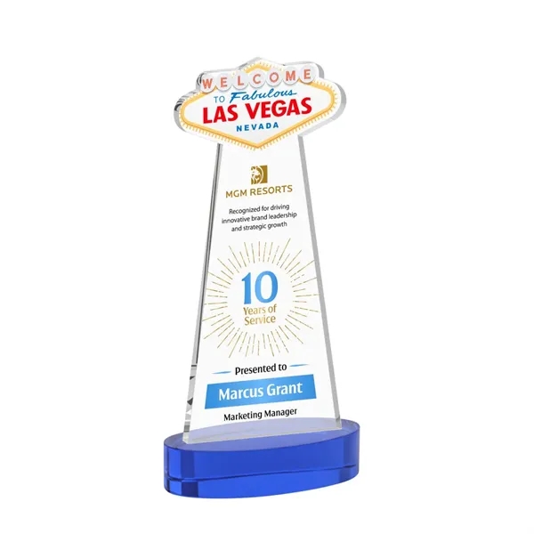 The Las Vegas Award is crafted from premium starfire crystal, featuring... from ASI 84592 St Regis Group / St Regis