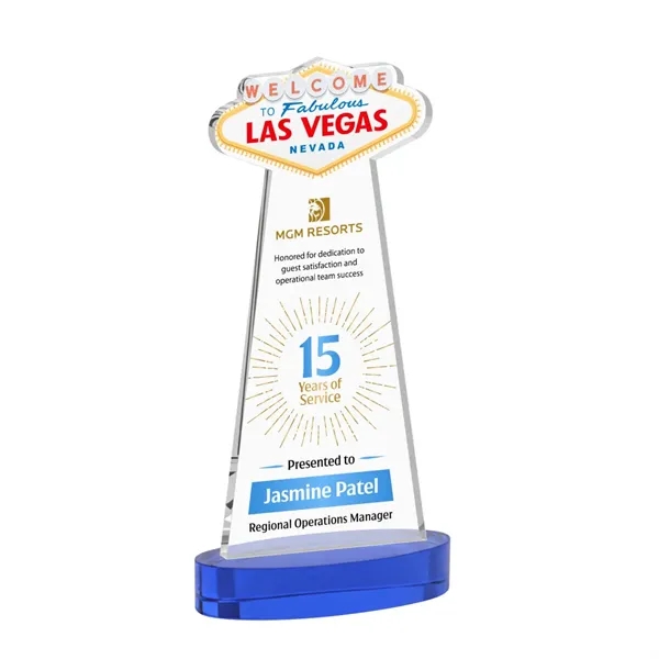 The Las Vegas Award is crafted from premium starfire crystal, featuring... from ASI 84592 St Regis Group / St Regis